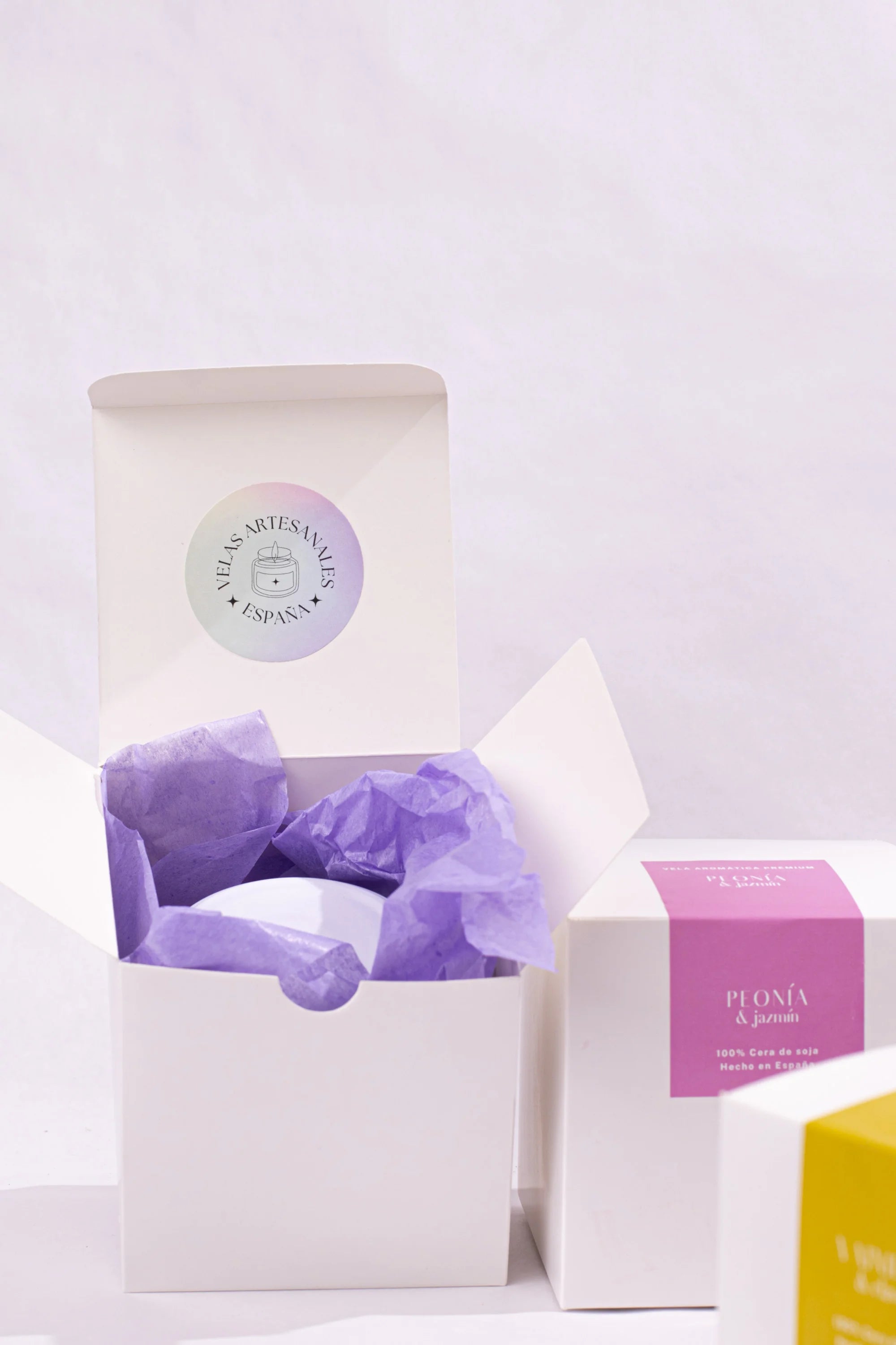 Vela aromática artesanal de vainilla y clavo