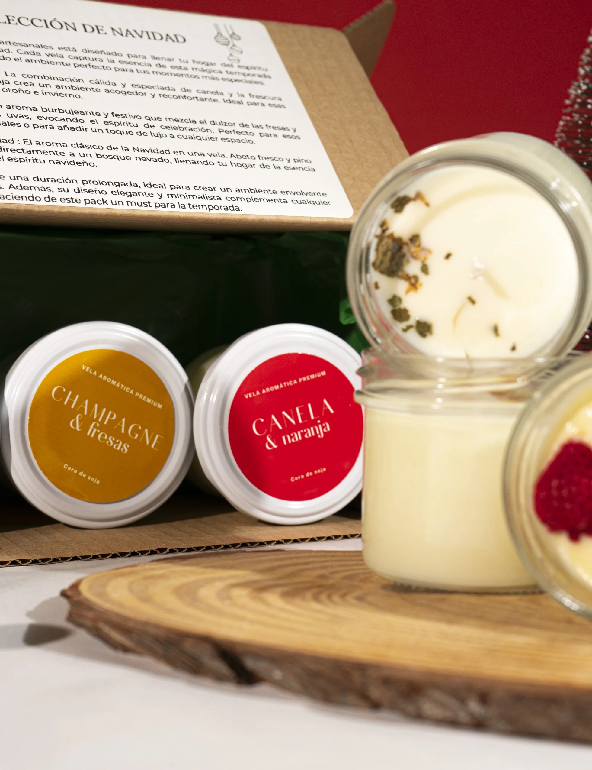 Pack aromas de Navidad: 3 velas aromáticas
