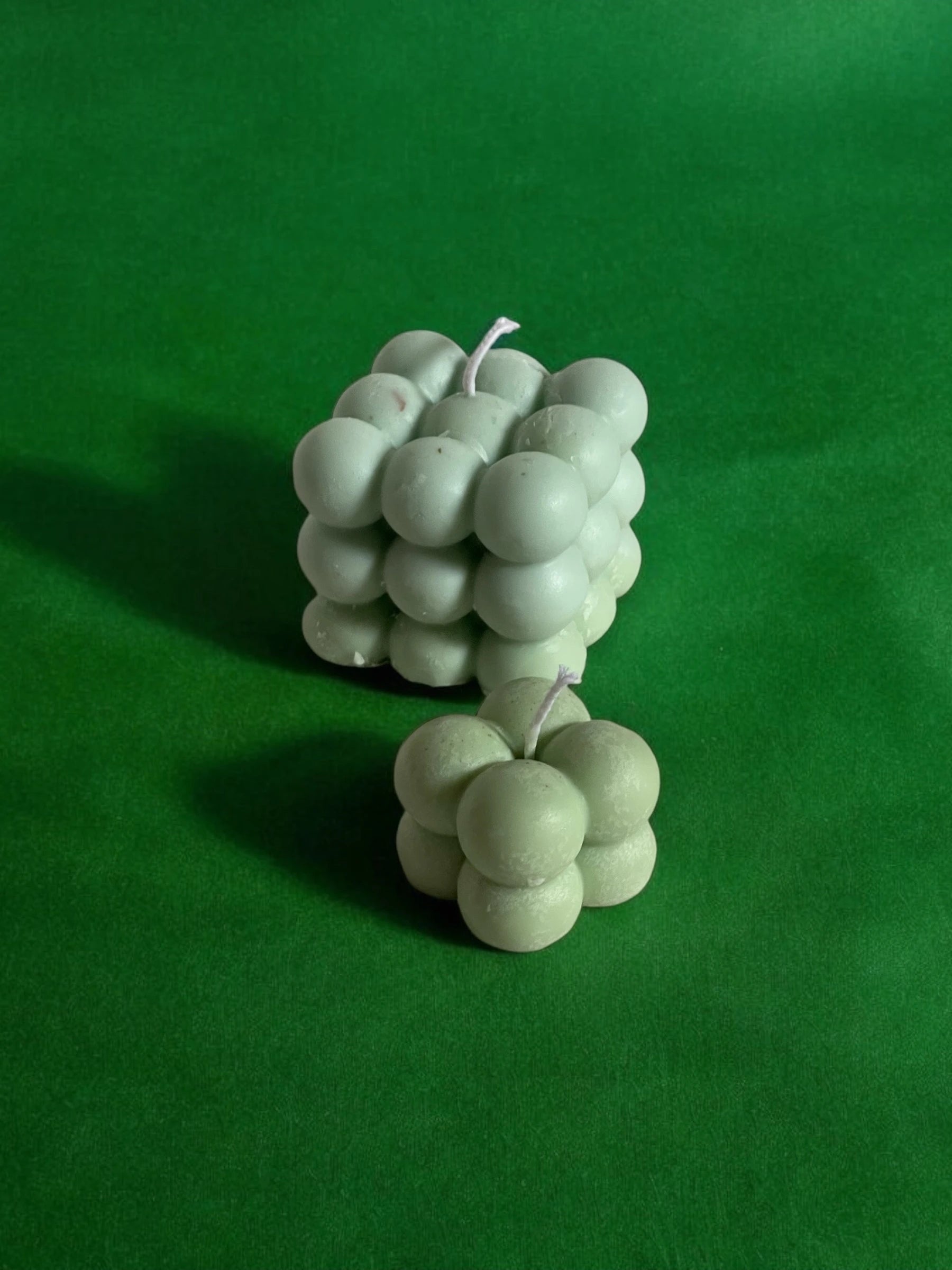 Pack velas decorativas cubo de burbujas