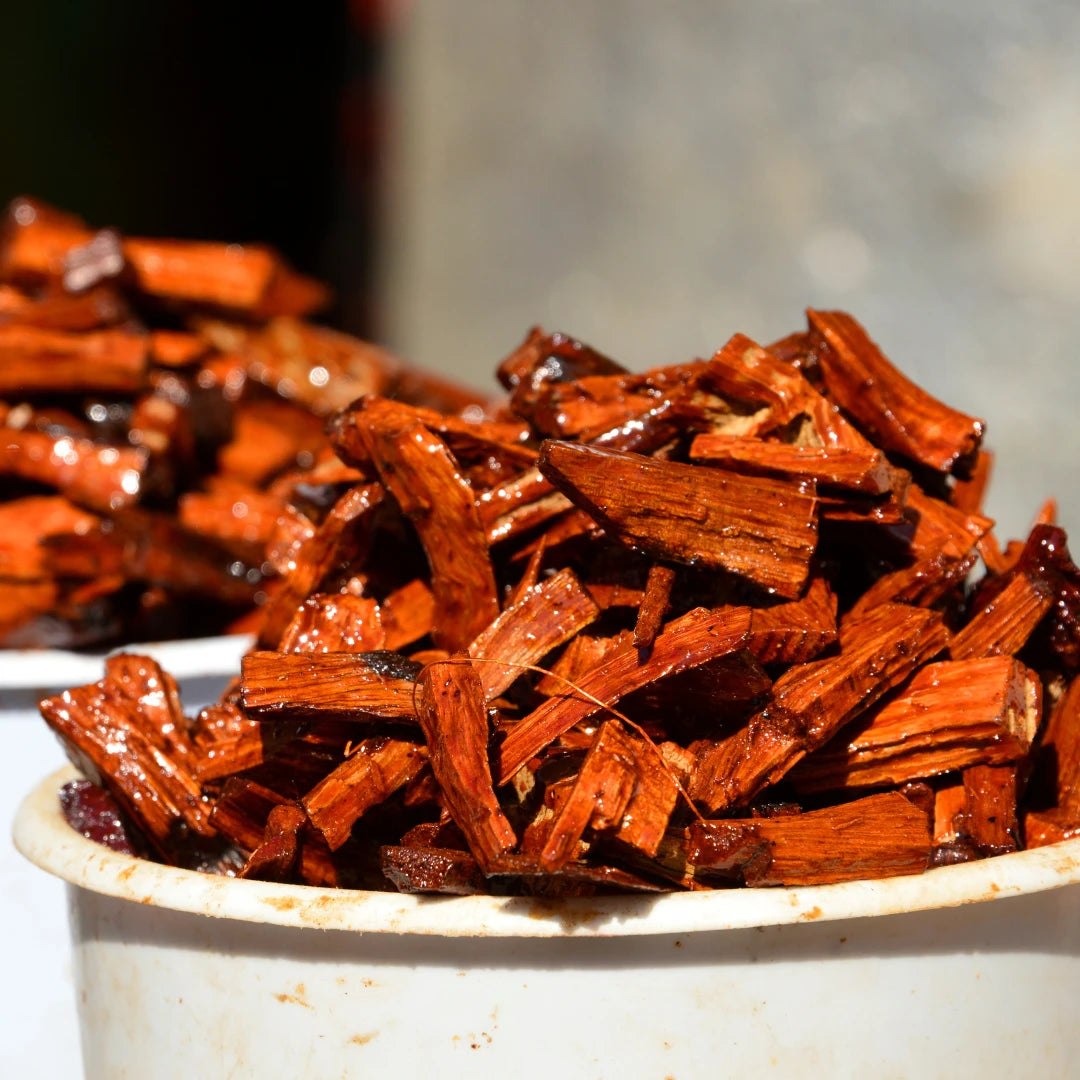 Vela aromática artesanal de sándalo y rosas