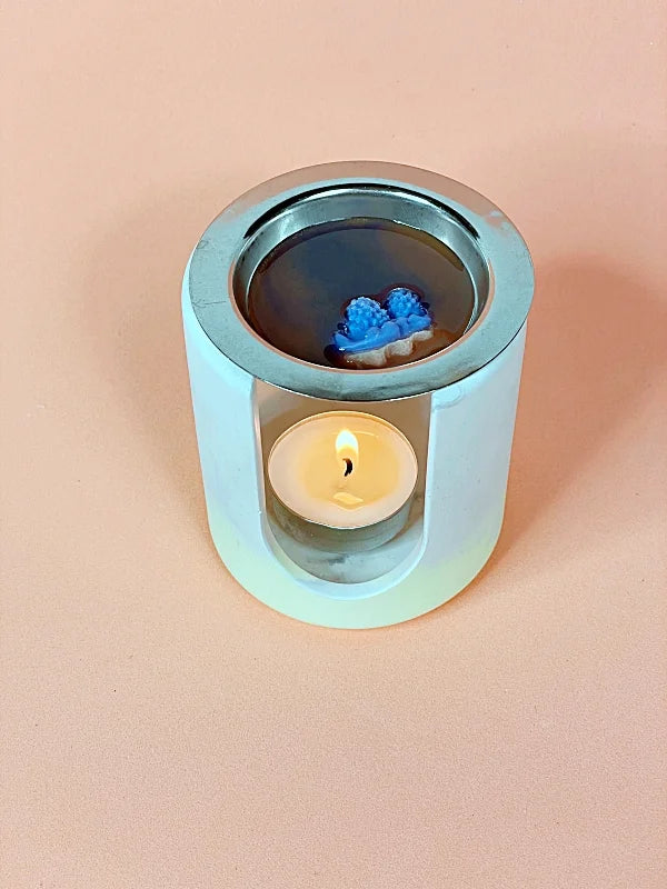 Quemador de cera redondo