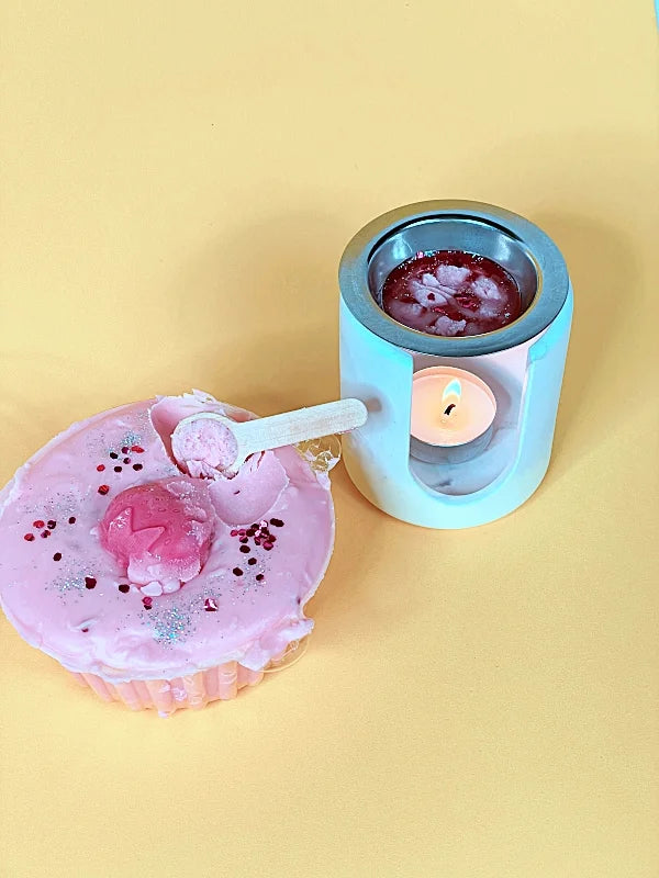 Quemador de cera redondo