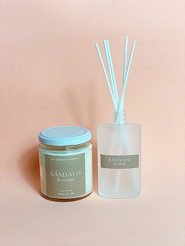 Pack vela aromática + ambientador mikado