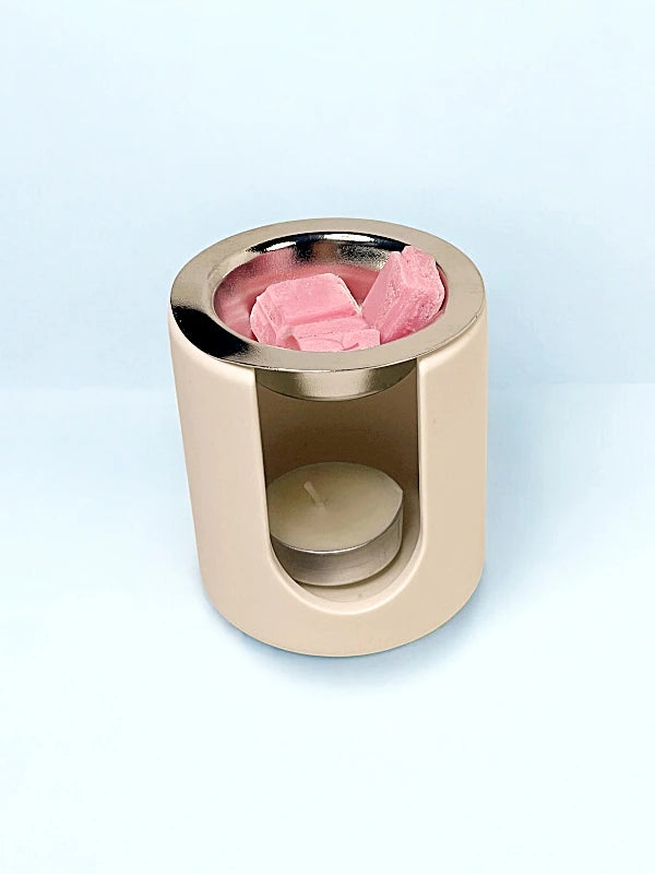 Quemador de cera redondo