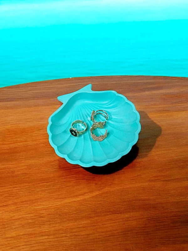 Bandeja decorativa concha diferentes colores