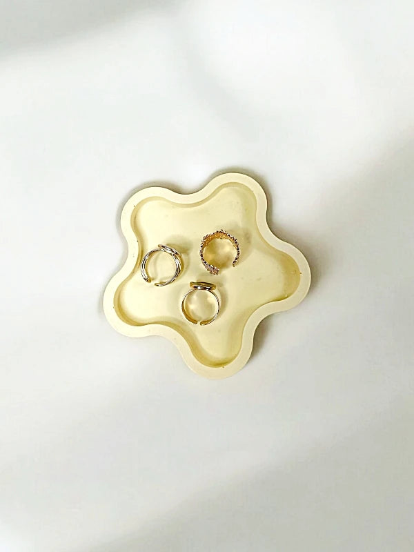 Bandeja decorativa flor