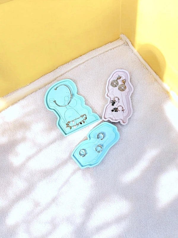 Bandejas decorativas joyero siluetas femeninas